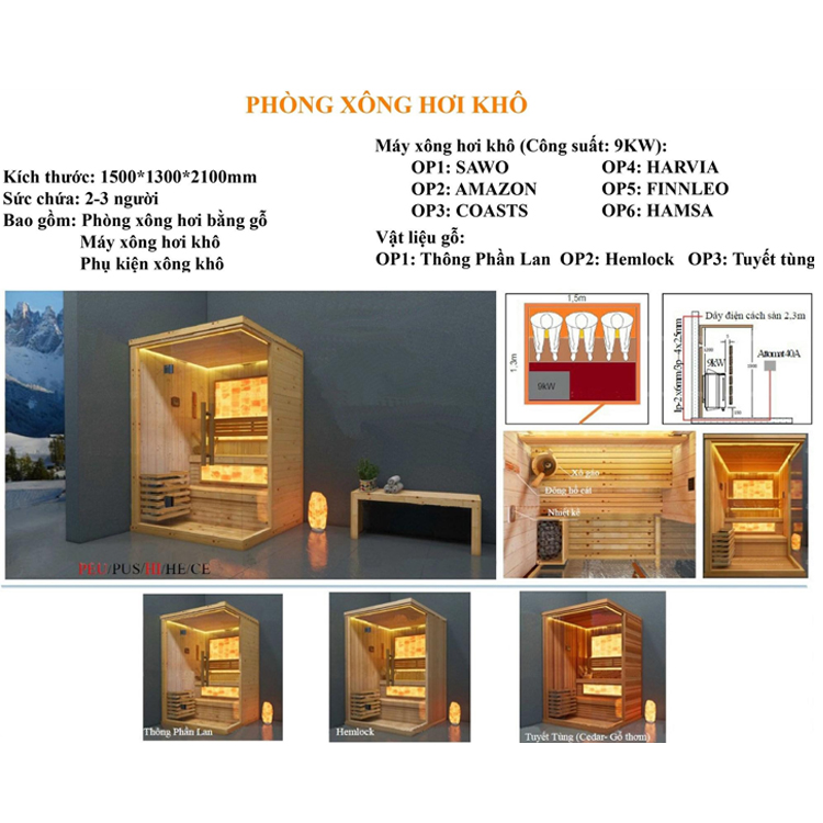phòng xông hơi khô hg1513d phòng xông hơi khô hg1513d